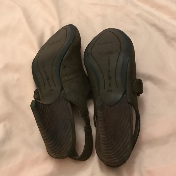 5/25% off - Brown leather strap heels shoes cute beautiful - Picture 4 of 5